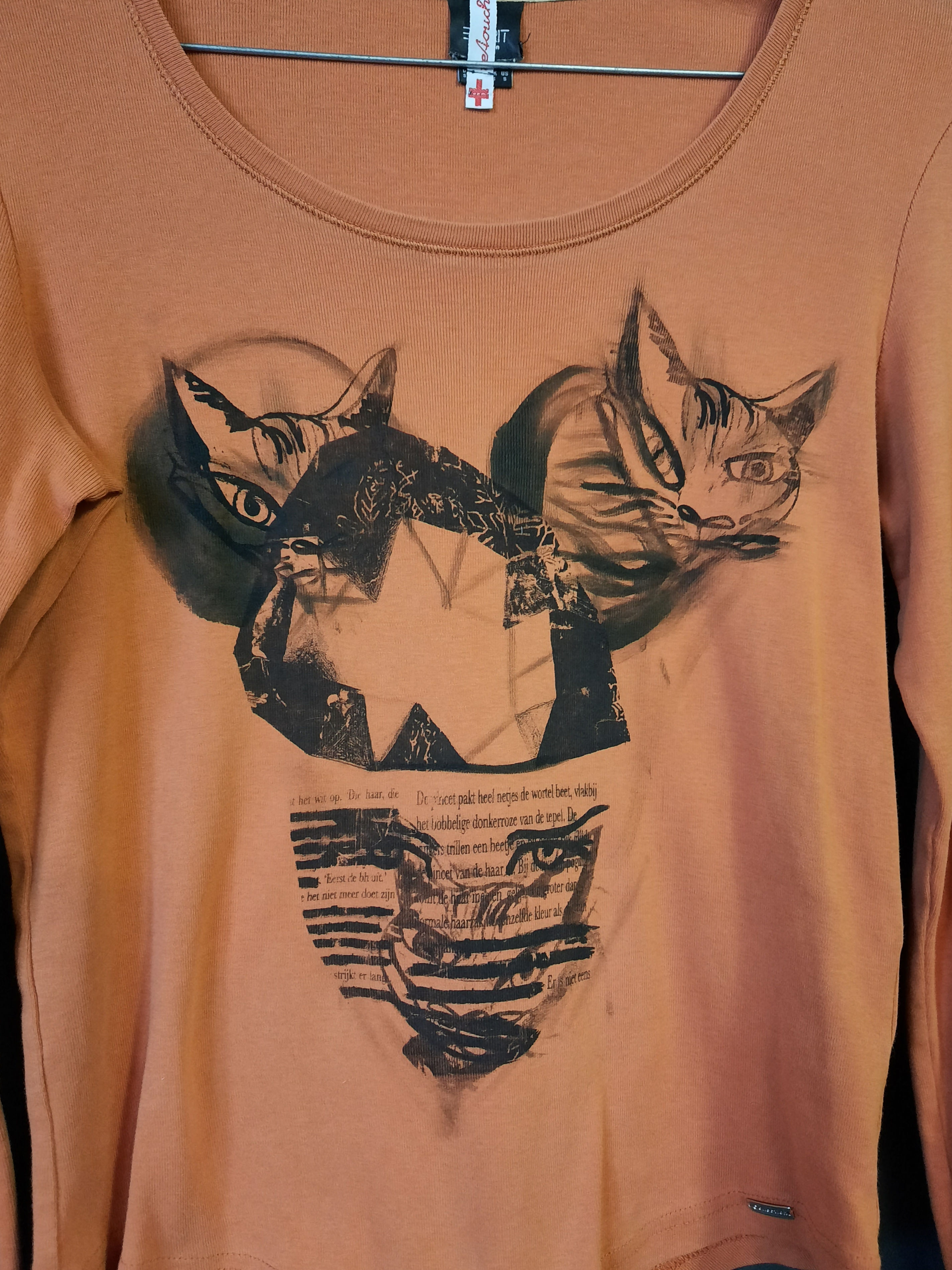 handprinted tshirt made by me