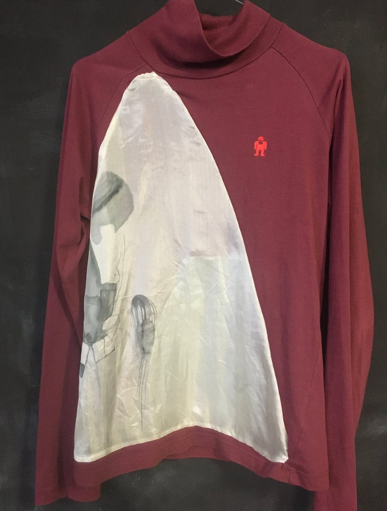 Thumbnail: reworked Walter van Beirendonck top unisex NotThatSexy silk painting inlay