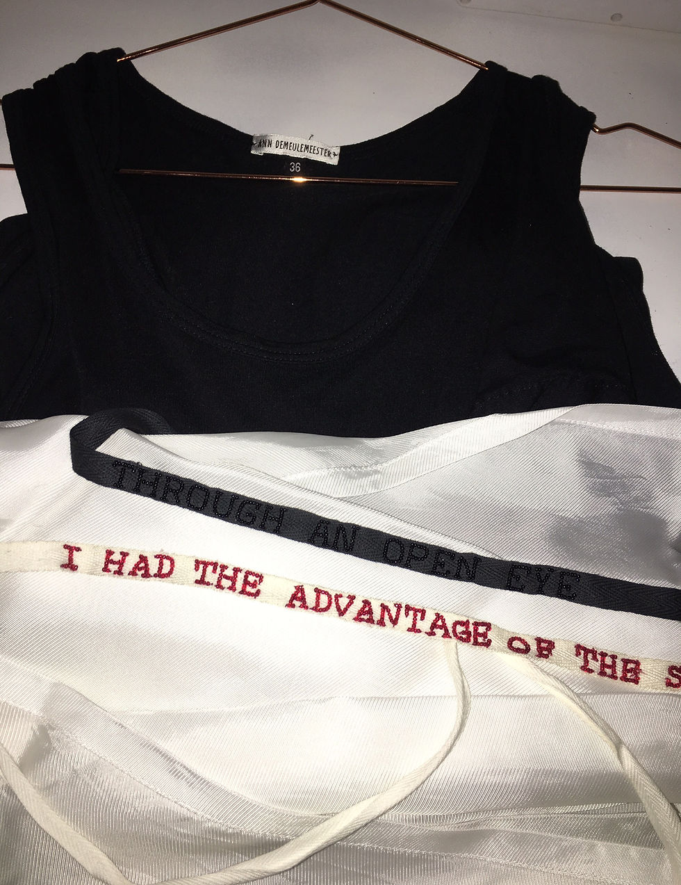 Thumbnail: Ann Demeulemeester Patti Smith 4 piece set top wrap dress skirt