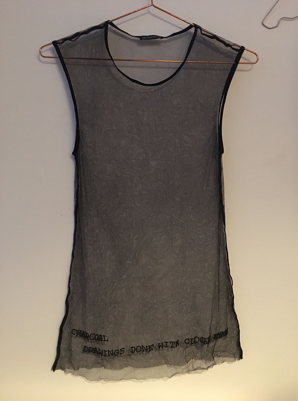 Thumbnail: Ann Demeulemeester Patti Smith 4 piece set top wrap dress skirt