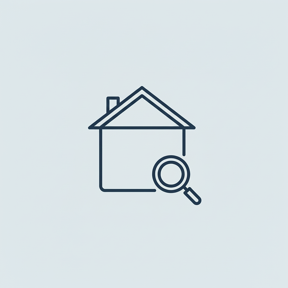 Real estate chimney inspection icon