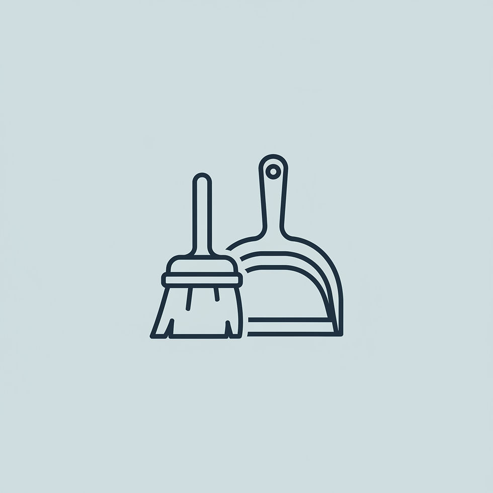 Chimney cleaning and sweeping icon