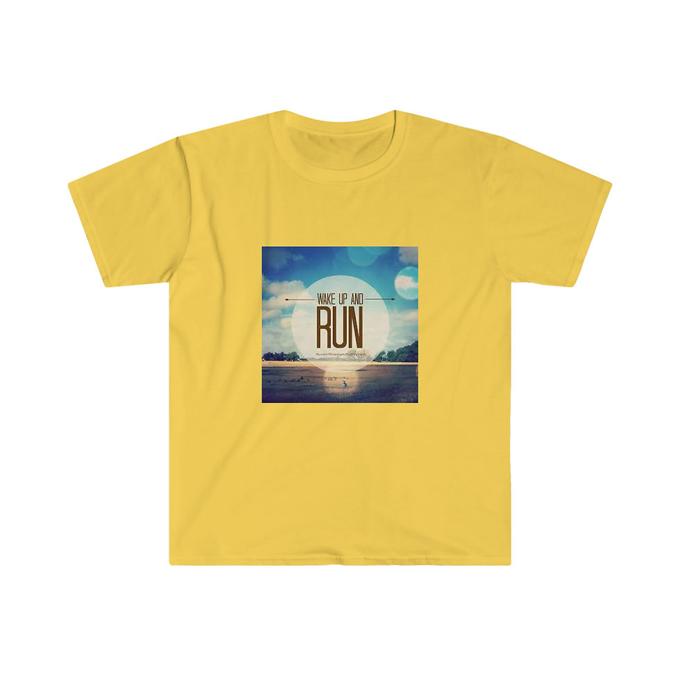 Thumbnail: Unisex Softstyle T-Shirt wake up and run