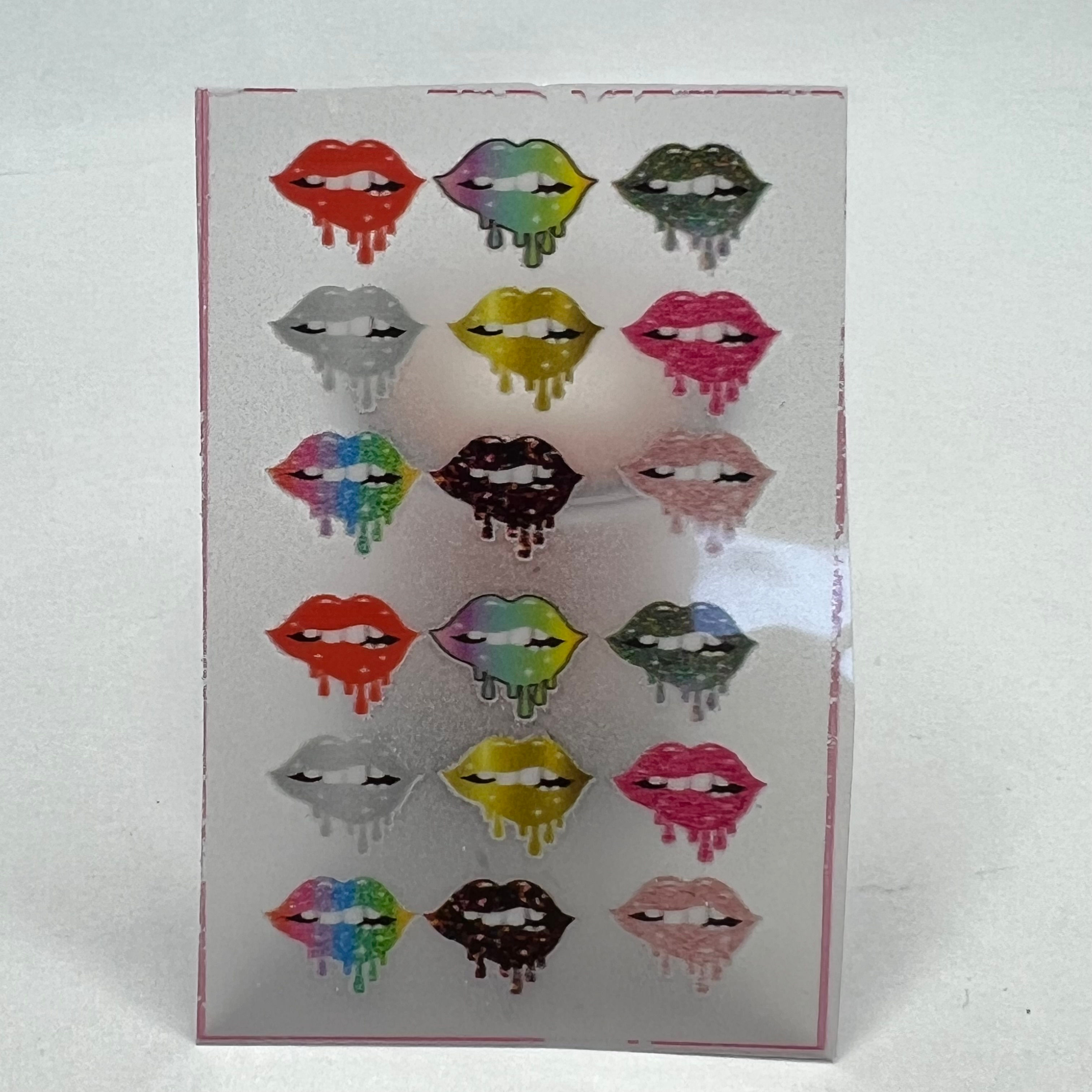 STICKER PRO LABIOS COLORES