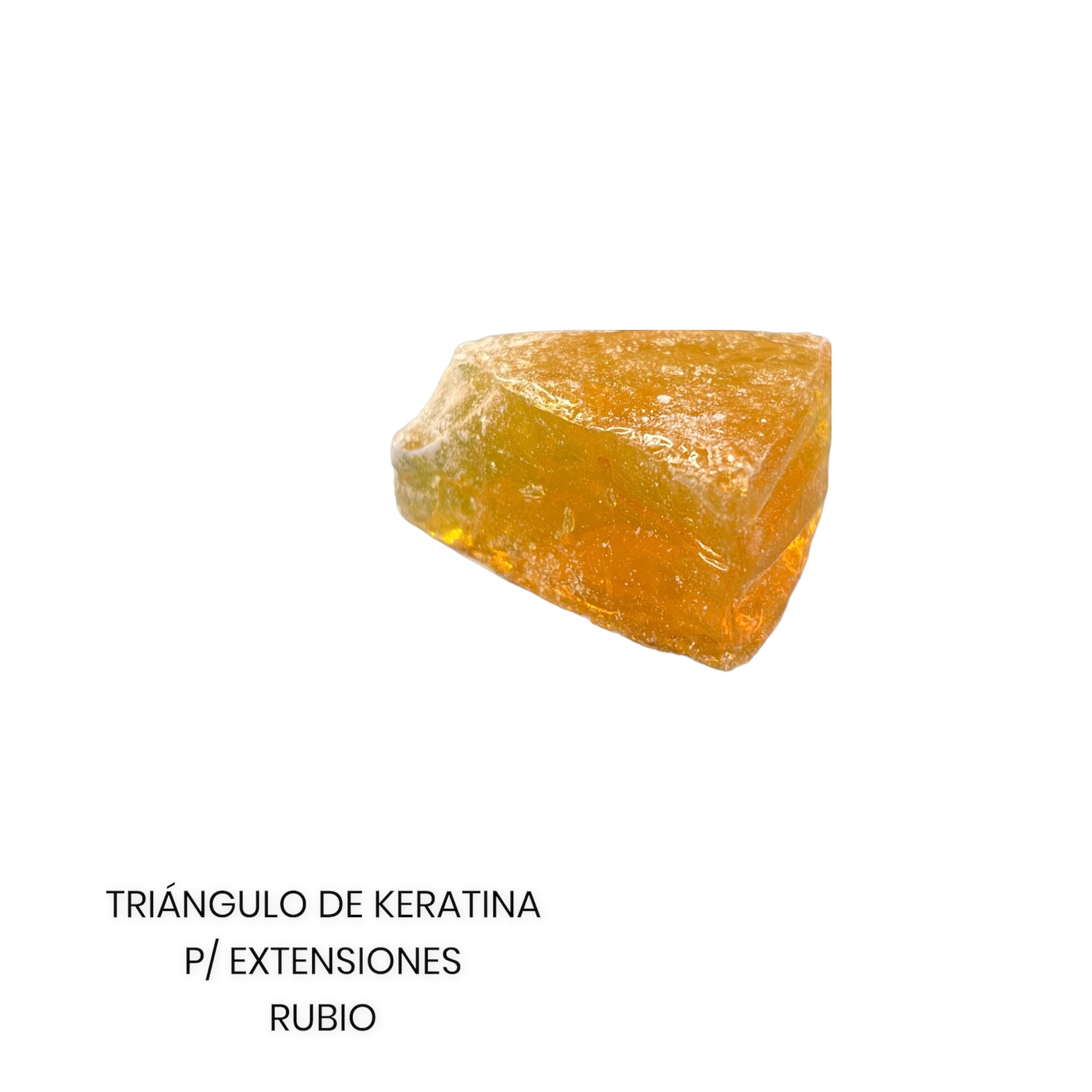 TRIANGULO DE KERATINA RUBIO PARA EXTENIONES DE CABELLO