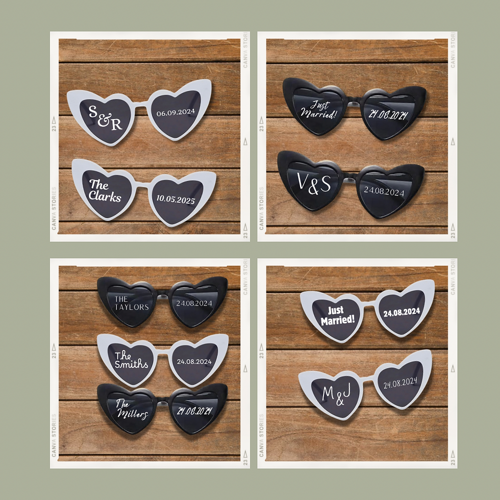 Custom Wedding Glasses