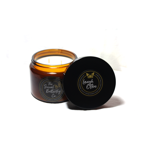 'Laugh Often' Sandalwood, Clove, Orange & Cedarleaf Candle - Large