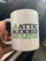 The attic buddies Mug in hand