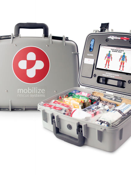 Trauma kit treatment guiding system