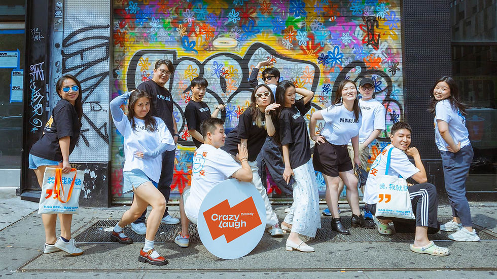 comedians together posing for CrazyLaugh comedy