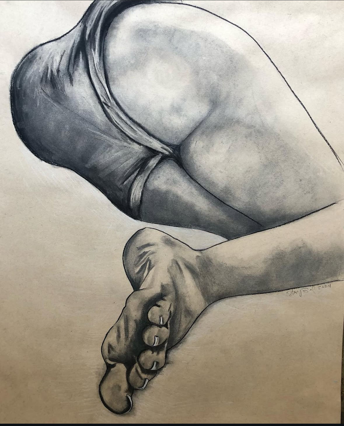 Showing Me Her Foot Like That PRINT Full-Size