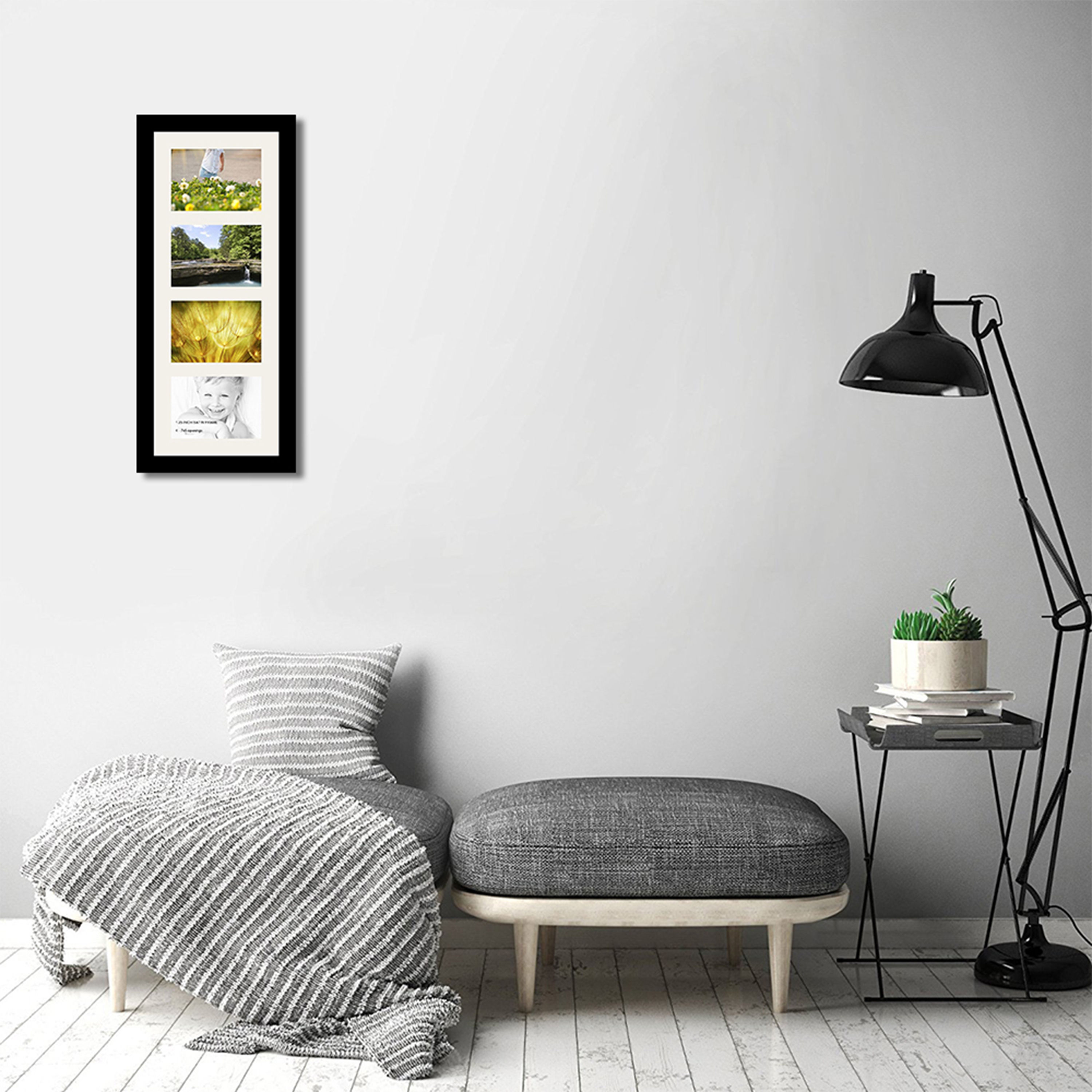 WENS Colourful  Set of 15  Synthetic Wood Wall Mounted Photo Frames