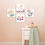 Thumbnail: WENS "MY ADORABLE ANGEL" Set of 4 Sparkle Laminated Wall Panels For Kids
