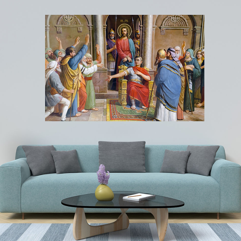 "WENS ""Jesus Christ "" Self Adhesive Wall Poster for Home Decor(Vinyl, 24 x 36