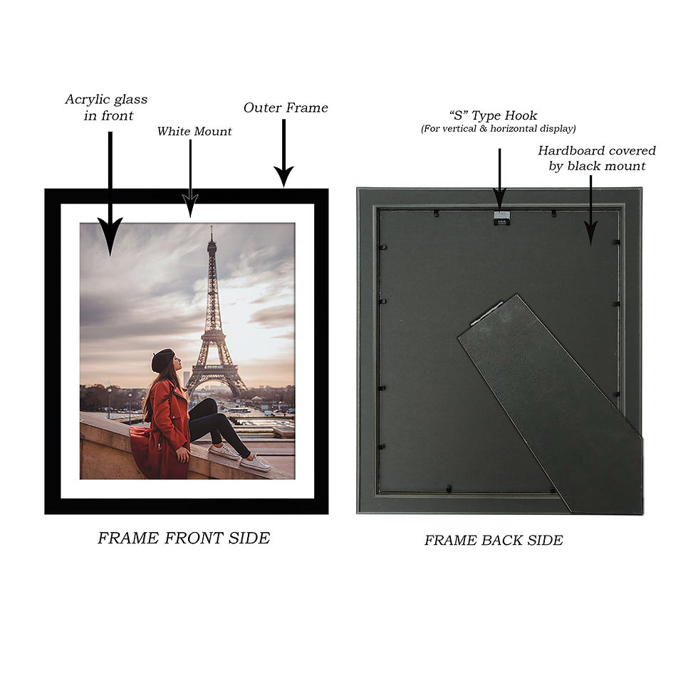Thumbnail: WENS Synthetic Wood Table & Wall Mounted Photo Frame With Mount - Red