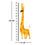Thumbnail: WENS Cheerful Giraffe Height Measurement Removable Wall Sticker