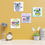 Thumbnail: WENS "FRINEDSHIP & LOVE" Set of 4 Sparkle Laminated Wall Panels For Kids