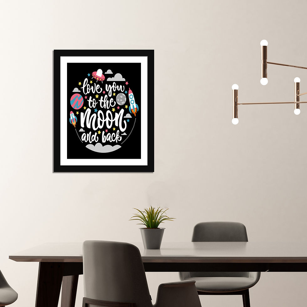 Thumbnail: Multicolor 14X17 Inch Framed  "Inspirational Quotes " with Front Acyclic Glass