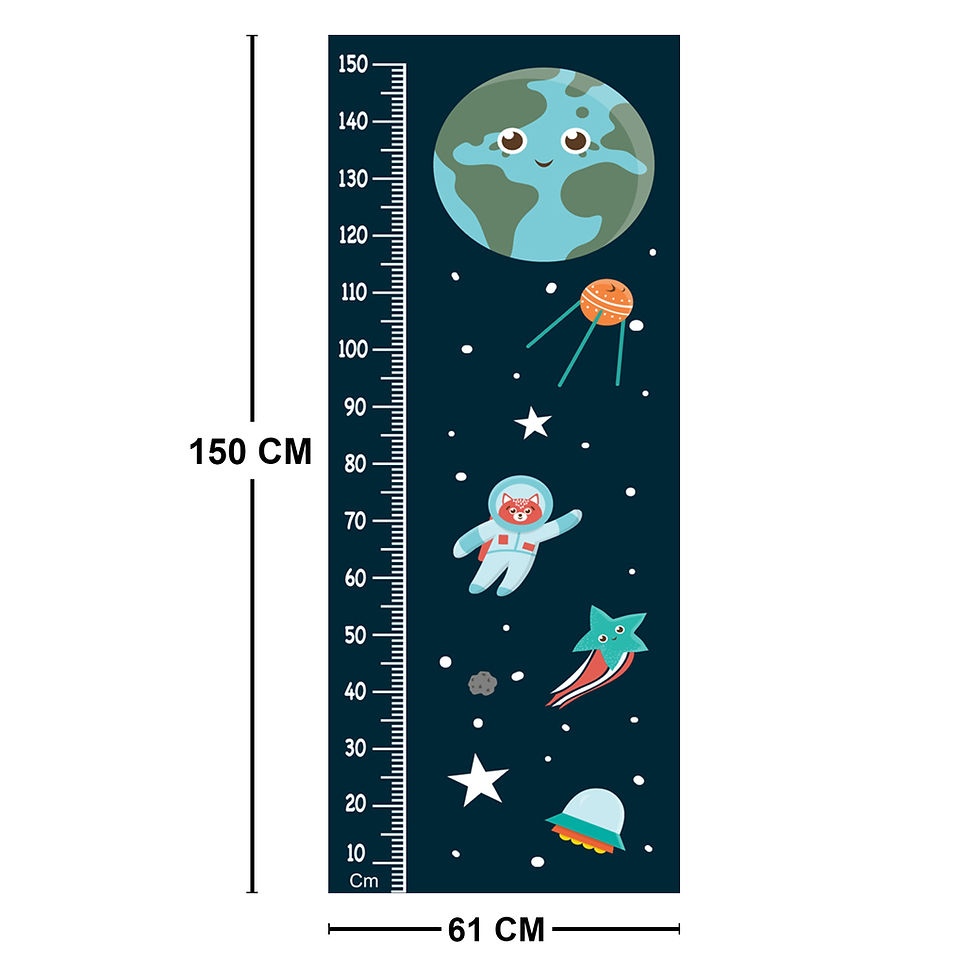 Thumbnail: WENS Alien Height Measurement Removable Wall Sticker