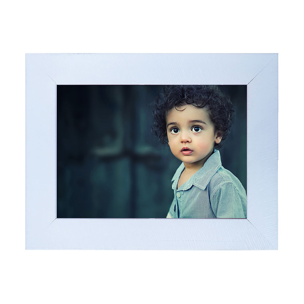 Thumbnail: WENS Wall Mounted & Table Photo Frame with Acylic Glass - White