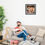 Thumbnail: WENS "BEAUTIFUL GIRL " UV TEXTURED WALL ART PAINTING WITH FRONT ACYLIC GLASS  (4