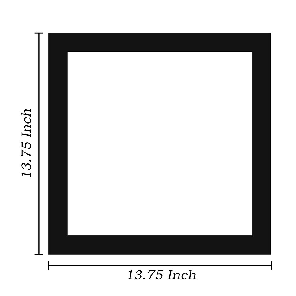 Thumbnail: Multicolor 14X14 Inch "MAKE A WISH " Framed Poster with Front Acyclic Glass