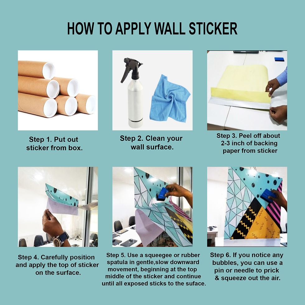 Thumbnail: "WENS ""Zoo Animals"" Self Adhesive Wall Poster for Home Decor(Vinyl, 24 x 36 In