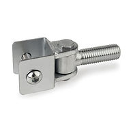 corpo cardini superiori autofissanti in acciaio zincato con staffa a fissare su ante da 40 senza accessori di fissaggio alla colonna per cancelli ad anta