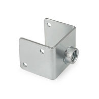 staffe in lamiera decapata in acciaio zincato per aggancio alle colonne in ferro o cemento per fissaggio cardini per cancelli ad ante battenti