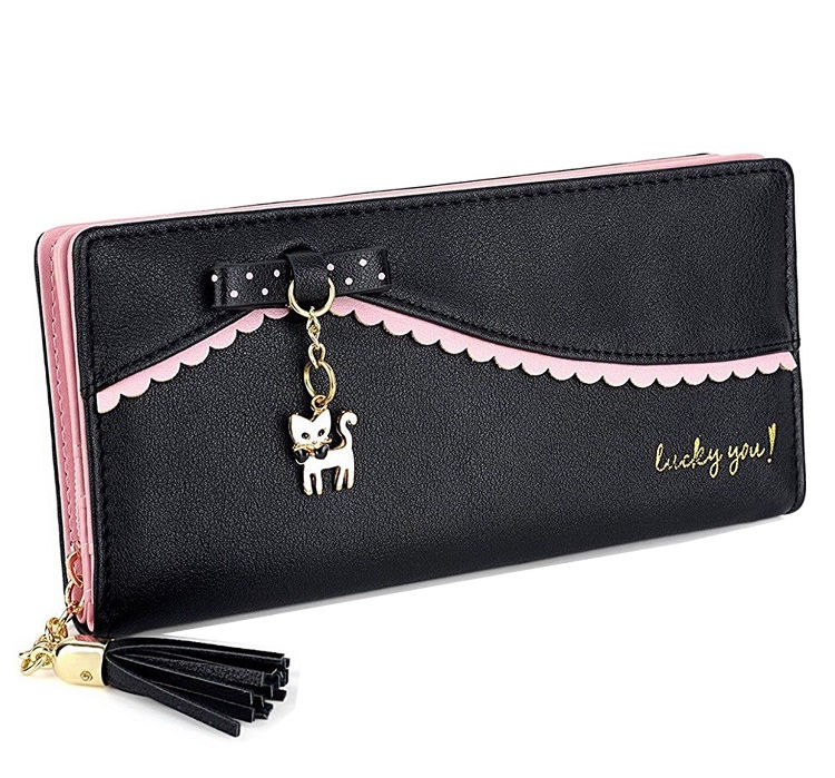 Thumbnail: Long cute cat purse 4 colors