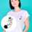 Miniature : Tee-shirt Femme motif cartoon Tootoons, modèle Chat mignon