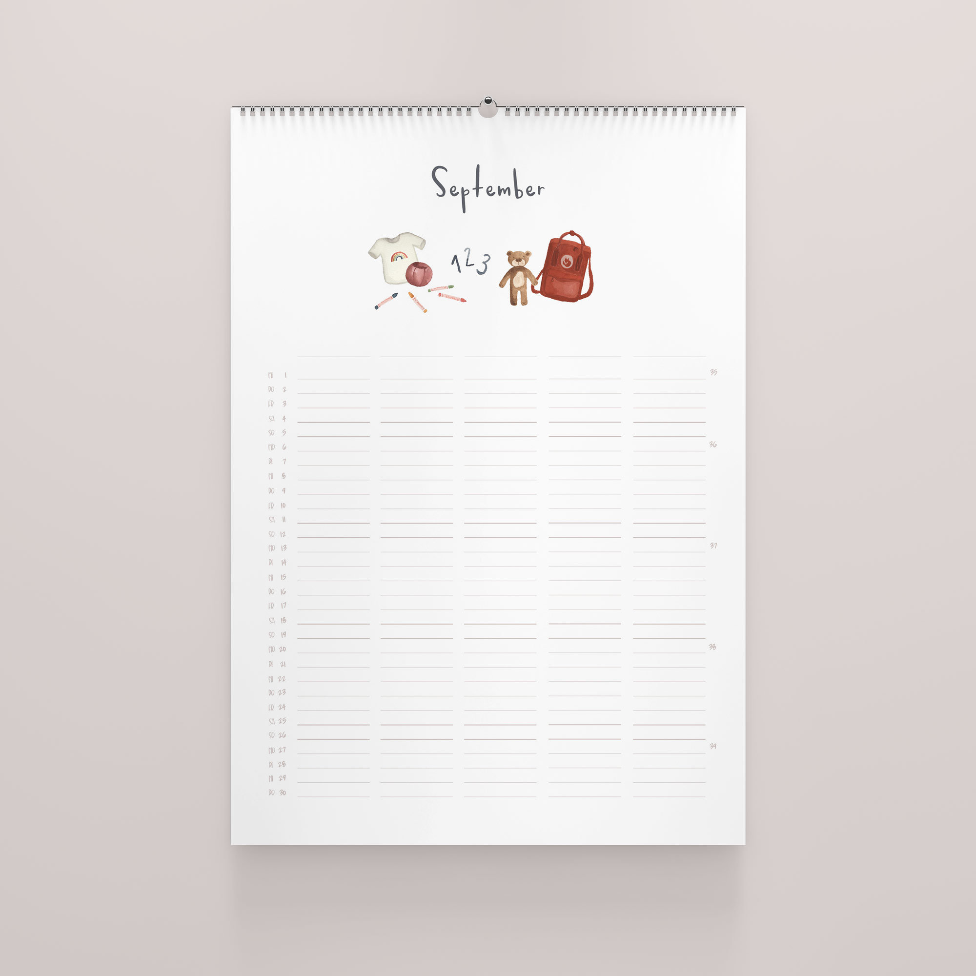 Familienkalender 21 A3 Kleine Welten