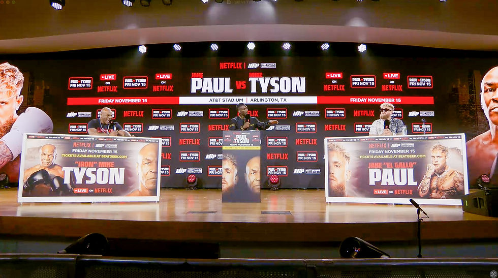 FanaticsFest NYC 2024 Tyson vs Paul Press Conference