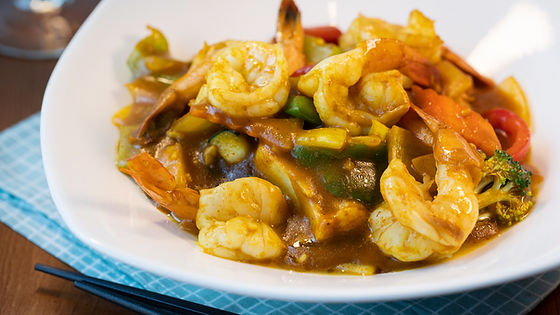 Curry Prawns with Vegetables咖喱虾