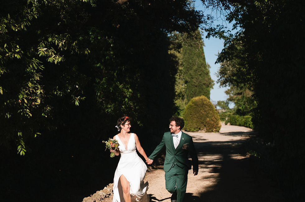 Photographe mariage à Montpellier & Teyran : Thaïs & Antoine au Château Bas d'Aumelas