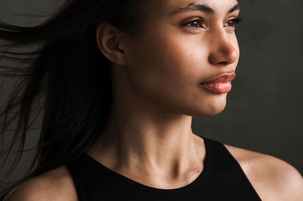 Portrait pro mannequin à Lyon par Julia Guérin de la modèle Rachel Issa