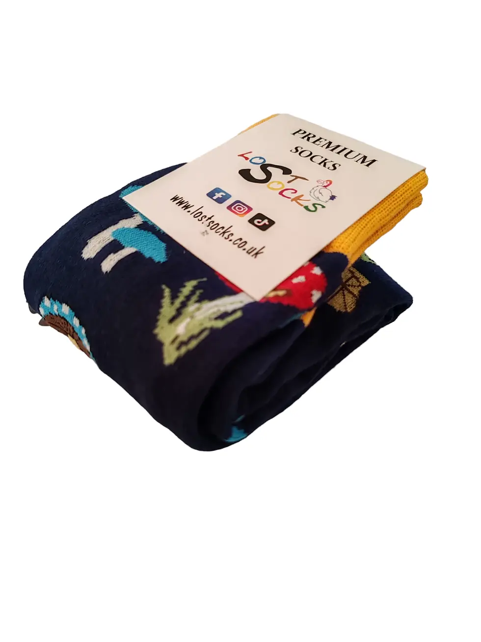 Thumbnail: Mushroom - Cotton Colorful Fashion Socks UK 6-11