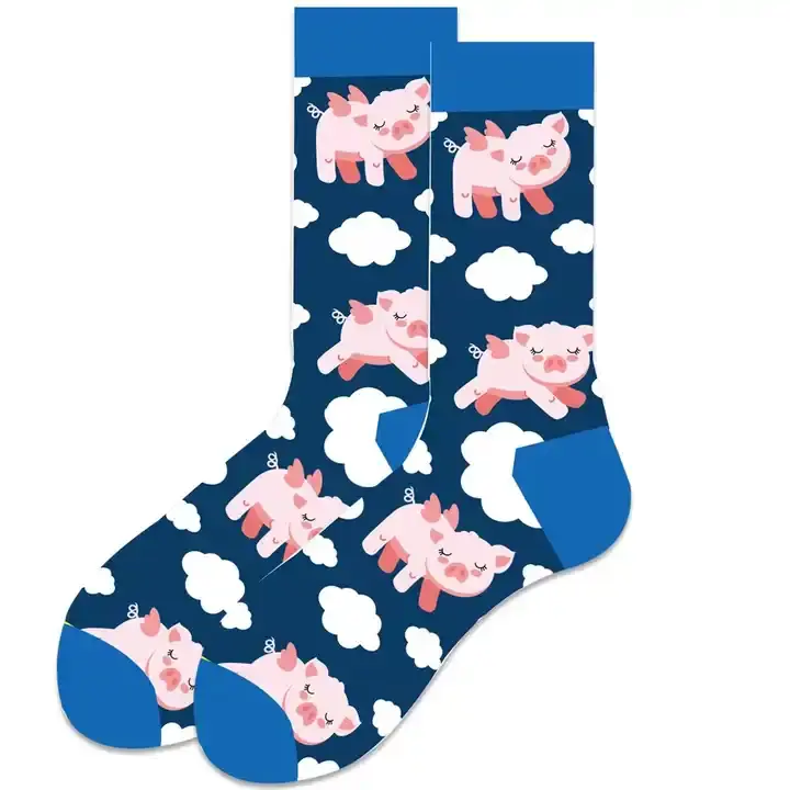 Piglets - Fashion Colorful Cotton Socks UK 5-10
