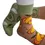 Thumbnail: Peaches-Fashion Colorful Odd Socks UK 5-10