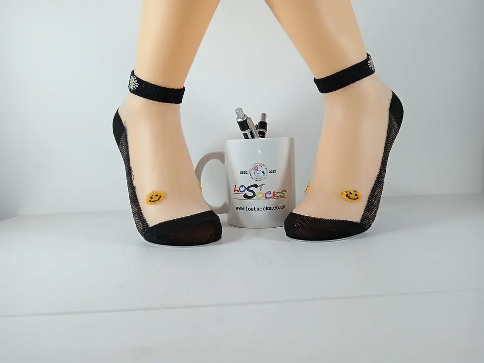 Thumbnail: Transparent Daisy Socks UK size 3-6