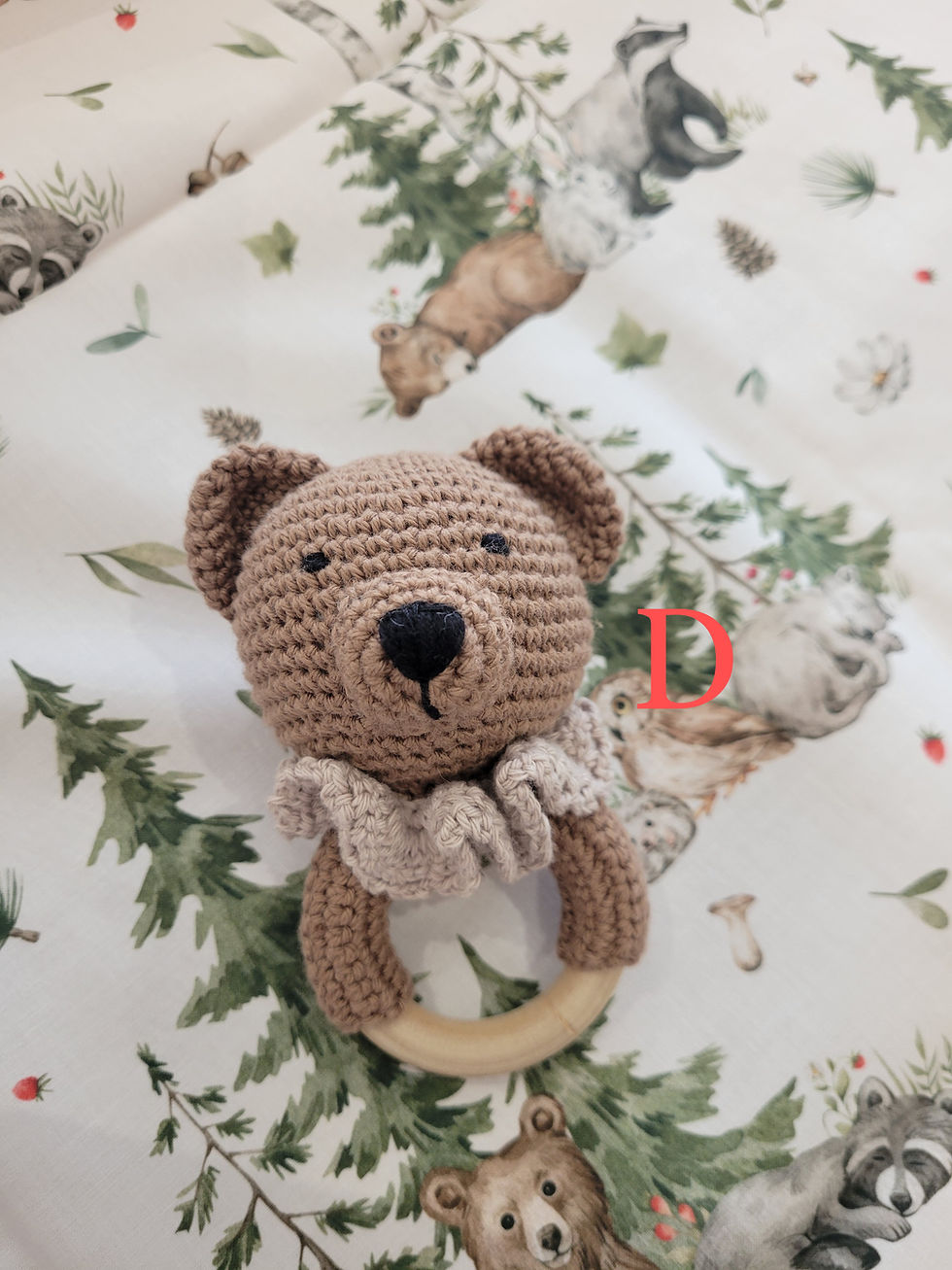 Miniature : Hochet ours en crochet