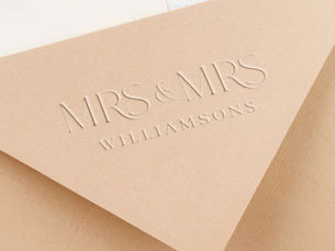 Hot Review! Minimal & Elegant Custom Mrs & Mrs Couple’s Name Embosser