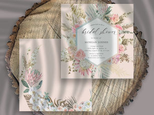Hot Deals! elegant blush bohemian floral Bridal Shower