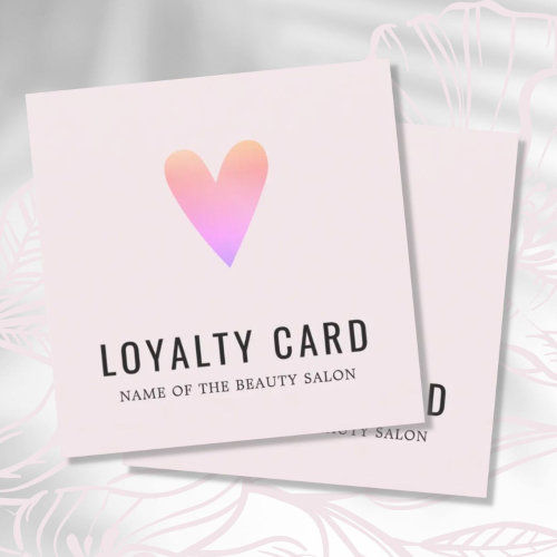 Hot Deals! Elegant Rose Pink Heart Beauty Salon Loyalty Card