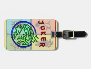 Review Mah Jongg Big Joker Luggage Tag
