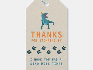 Hot Review! T-Rex Dinosaur Party Favor Gift Tags