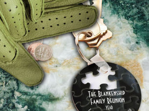 Hot Deals! Missing Puzzle Piece Black White Family Reunion Keychain