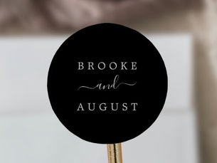 Top 5! Minimalist Black and White Wedding Envelope Seals