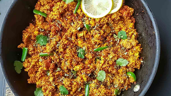 Paneer Bhurji (Grated Cottage Cheese)
