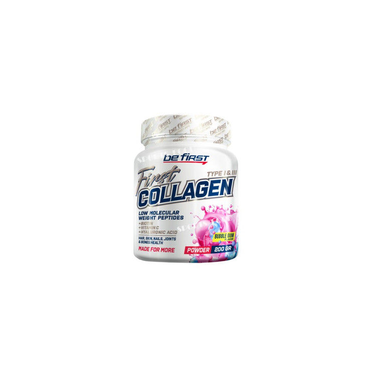 Be First-Collagen/biotin/hyaluronic acid /vit C 200 гр - бабл гам
